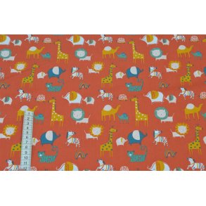 Bomuld/poplin m/Vilde dyr