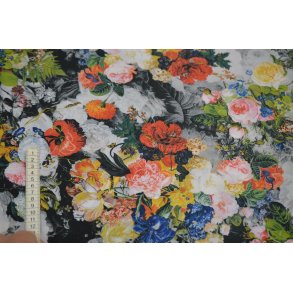 Viscose m/blomster