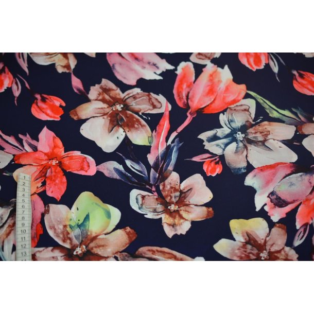 Viscose m/blomster