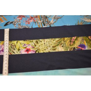 Viscose jersey Stribet m/print