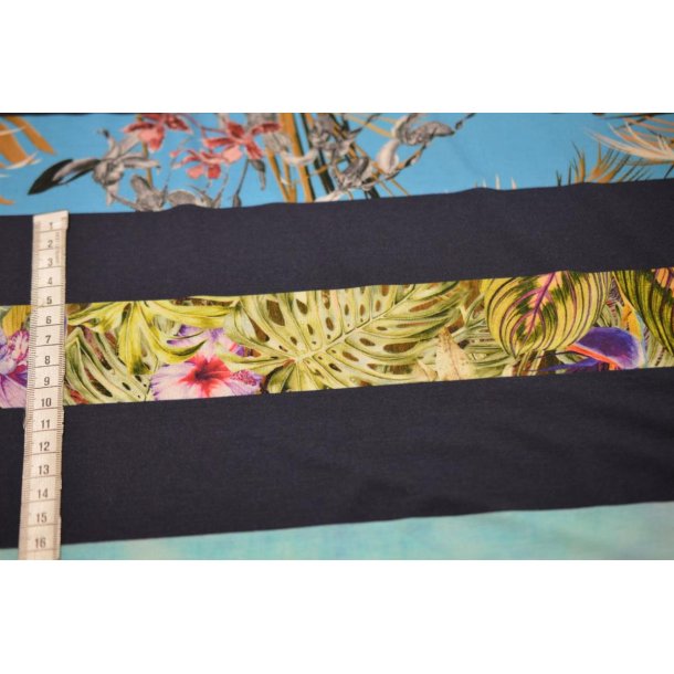 Viscose jersey Stribet m/print