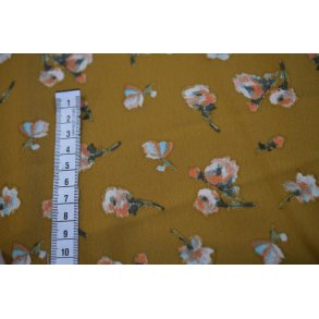 Micro satin M�rk karry m/blomster