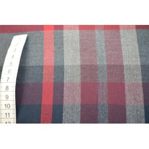 Ternet stof Lysgr�, gr�, r�d