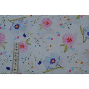 �kotex Bomulds Jersey Blomster                                                                                       