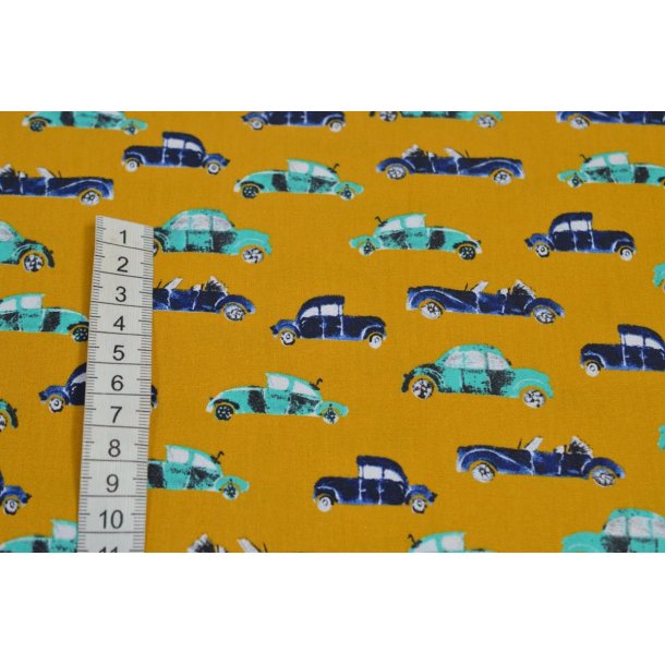 Bomuld/poplin Karry m/biler