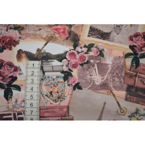 �kotex bomulds jersey m/Roser, billeder mv.