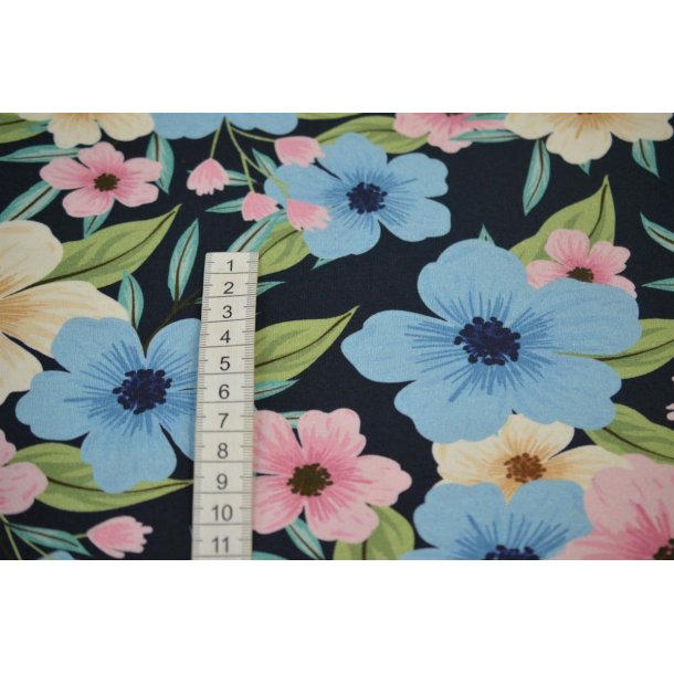 �kotex bomulds jersey m/blomster