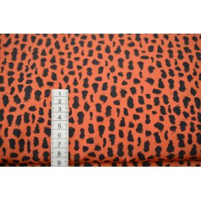 Polyester Br�ndt orange m/pletter
