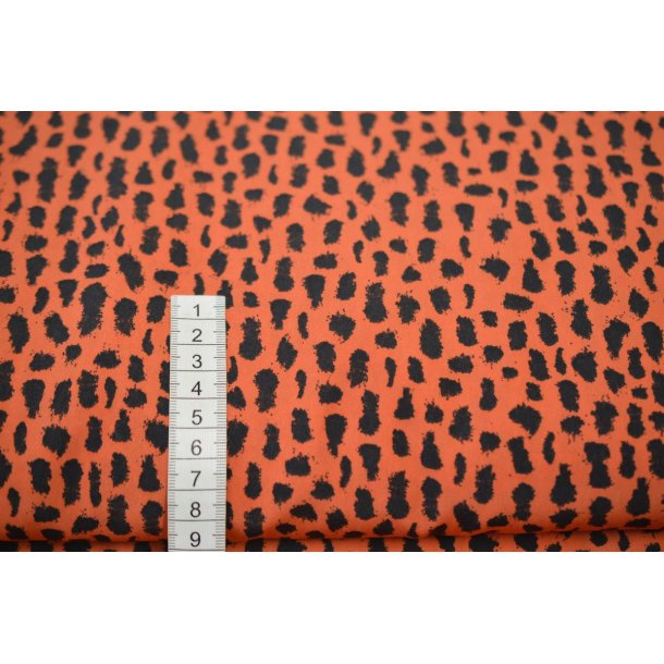 Polyester Br�ndt orange m/pletter