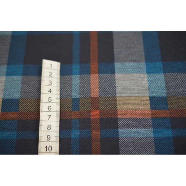 Kraftig jersey Ternet Petrol/karry/marine/r�d