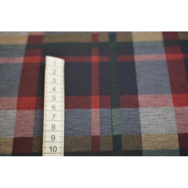 Kraftig jersey Ternet Marine/r�d/gr�n