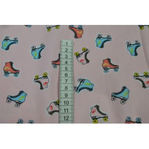 Bomuld/poplin Lyser�d m/Rullesk�jter