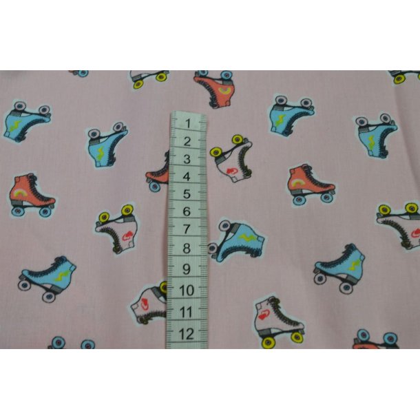 Bomuld/poplin Lyser�d m/Rullesk�jter