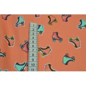 Bomuld/poplin Orange m/Rullesk�jter