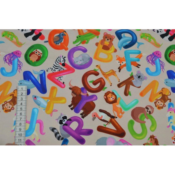 �kotex Bomulds Jersey Bogstaver                                                                                       