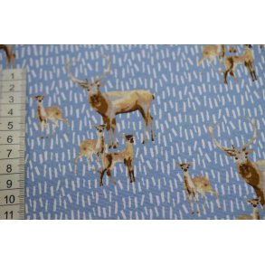 Kraftig bomuld St�vbl� m/Krondyr