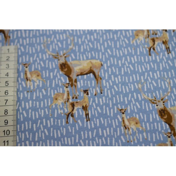 Kraftig bomuld St�vbl� m/Krondyr