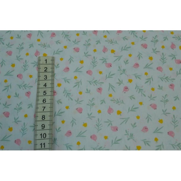 Bomuld/poplin Hvid m/print