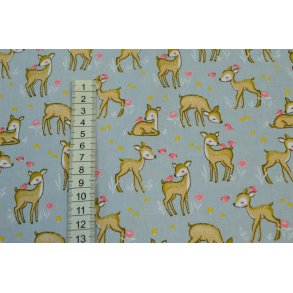 Bomuld/poplin Lysgr� m/ D�dyr