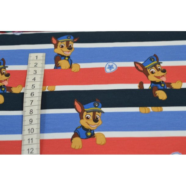�kotex bomulds jersey Stribet m/Paw Patrol