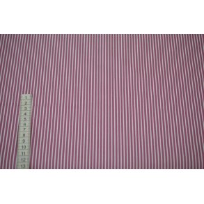 Poplin Bomuld Stripe Mauve 