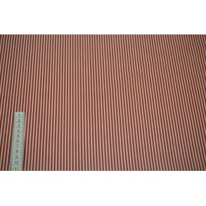 Poplin Bomuld Stripe Terra 
