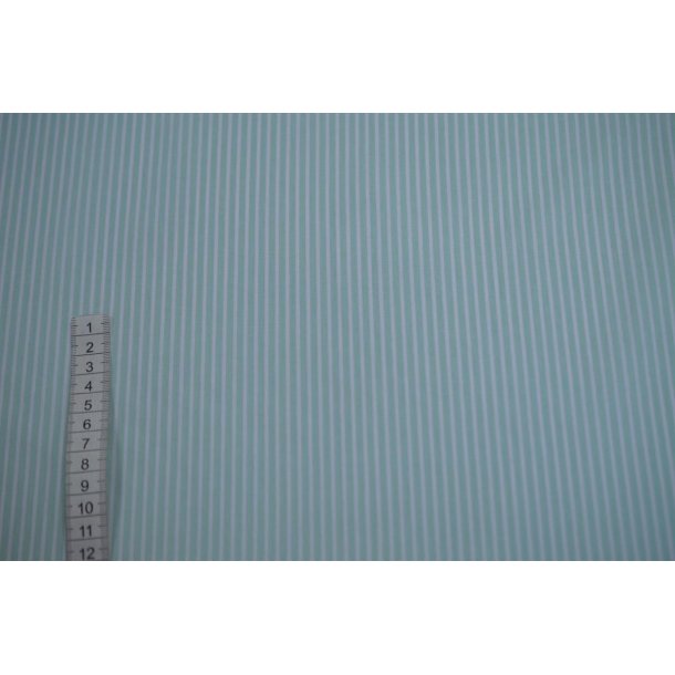 Poplin Bomuld Stripe Mint 