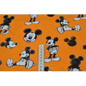 �kotex Bomulds Jersey - Mickey Mouse Orange                                                                                       
