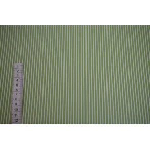 Poplin Bomuld Stripe Lime 