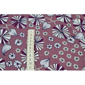 Viscose jersey  Gammelrosa m/print
