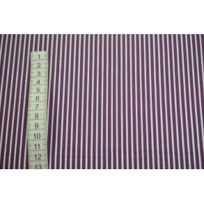 Poplin Bomuld Stripe Purple