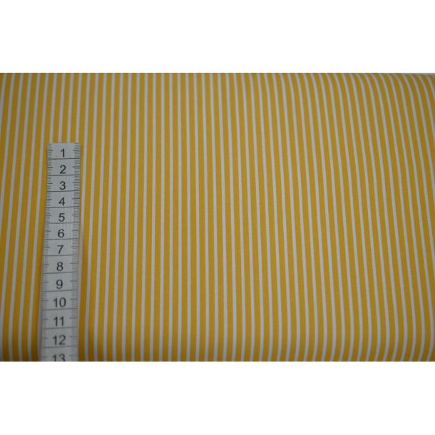 Poplin Bomuld Stripe Yellow