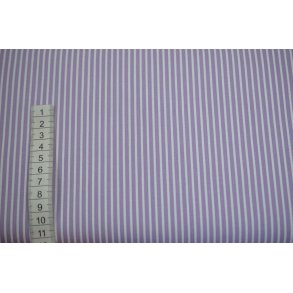 Poplin Bomuld Stripe Lilac