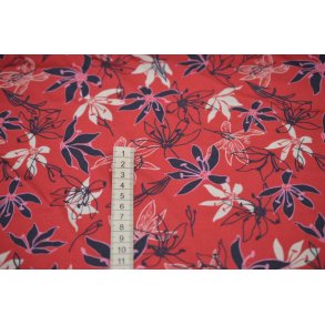 Viscose jersey m/blomster