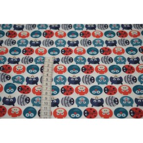 �kotex bomulds jersey m/Dyrehoveder