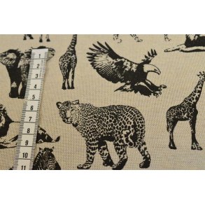 Halv panama H�rfarvet  m/Vilde dyr