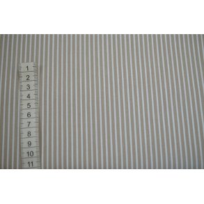 Poplin Bomuld Stripe Sand