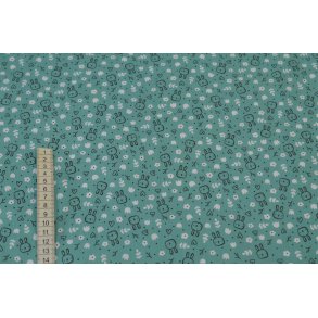 Bomuld/poplin st�vgr�n