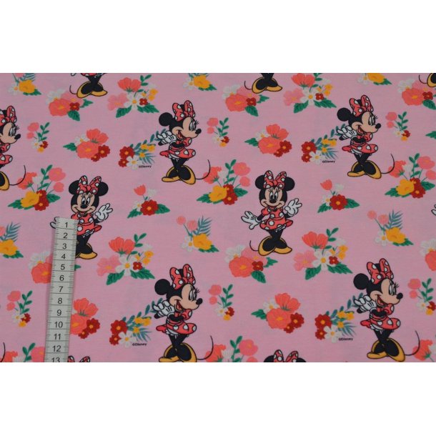�kotex bomulds jersey m/Minnie Mouse