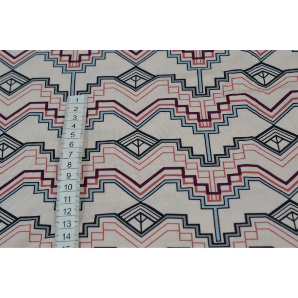 Viscose jersey m/ ZigZag 