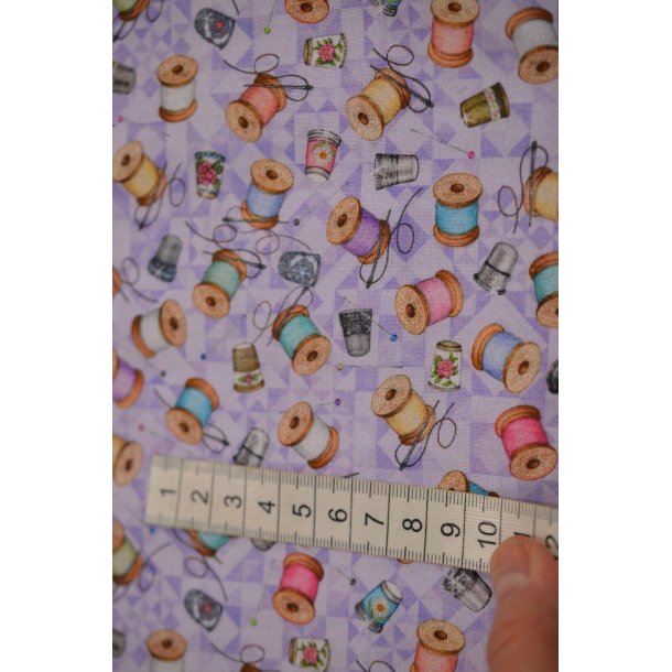 Patchworkstof m/Garntrisser