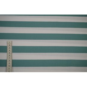 �kotex Bomuld/Poplin Stripe St�vet M�rk gr�n