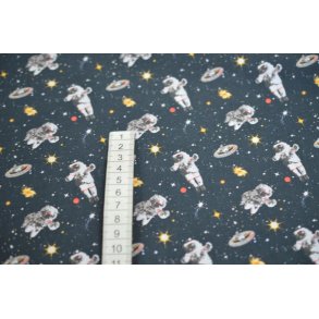 Bomuld/poplin m/Astronauter