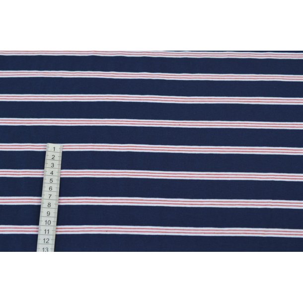 �kotex bomulds jersey Stribet Marine