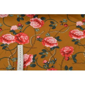 Polyester M�rk karry m/roser