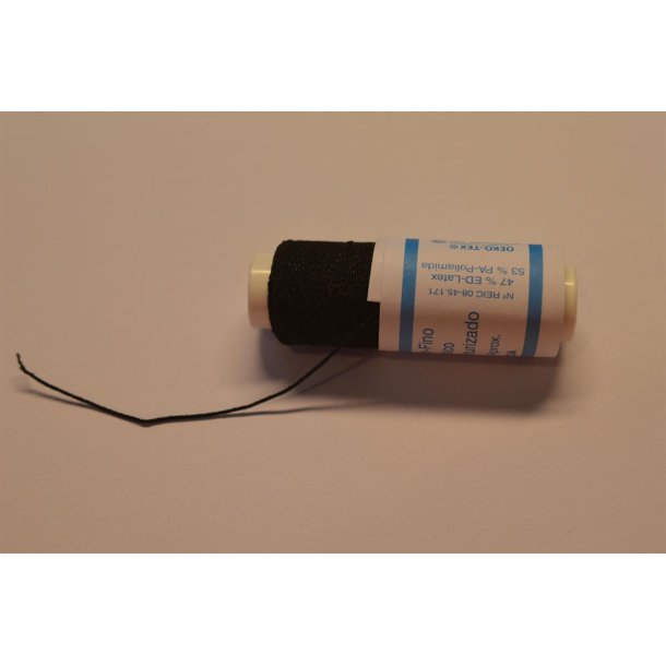 Elastiktr�d til smock syning Sort