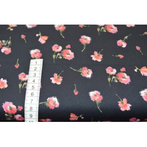 Polyester Sort m/sm� rosenknopper