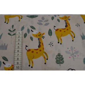 �kotex bomuld/poplin m/Giraffer