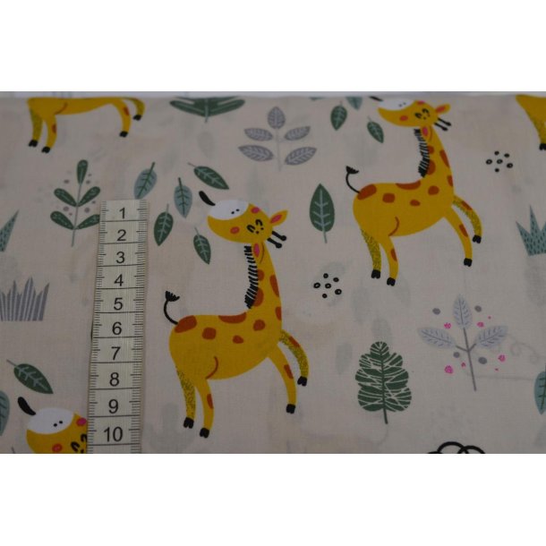 �kotex bomuld/poplin m/Giraffer