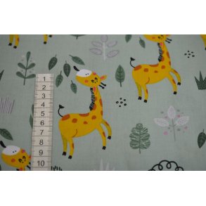 �kotex bomuld/poplin m/Giraffer